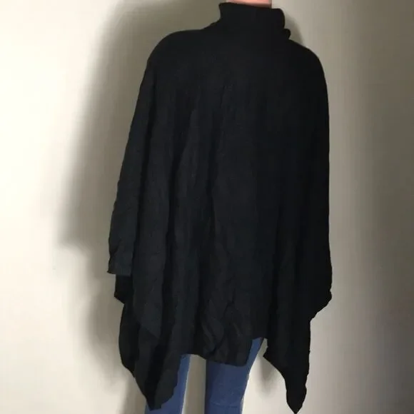 Soft by NAADAM 100% Cashmere Turtleneck Poncho